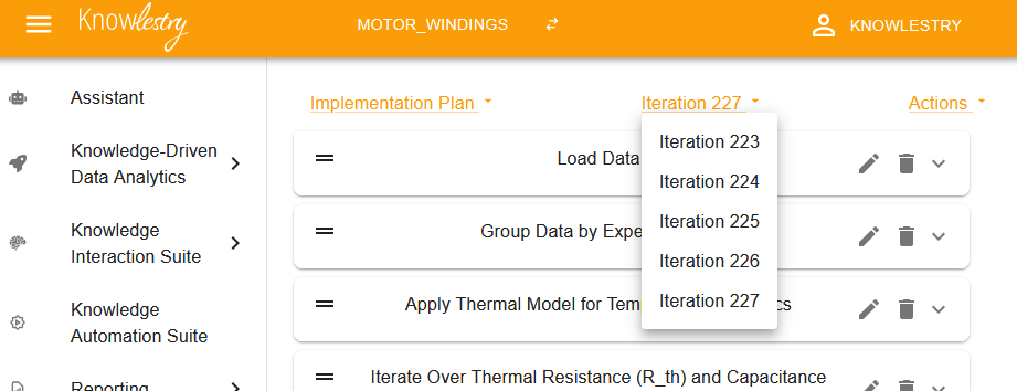Iteration Selector